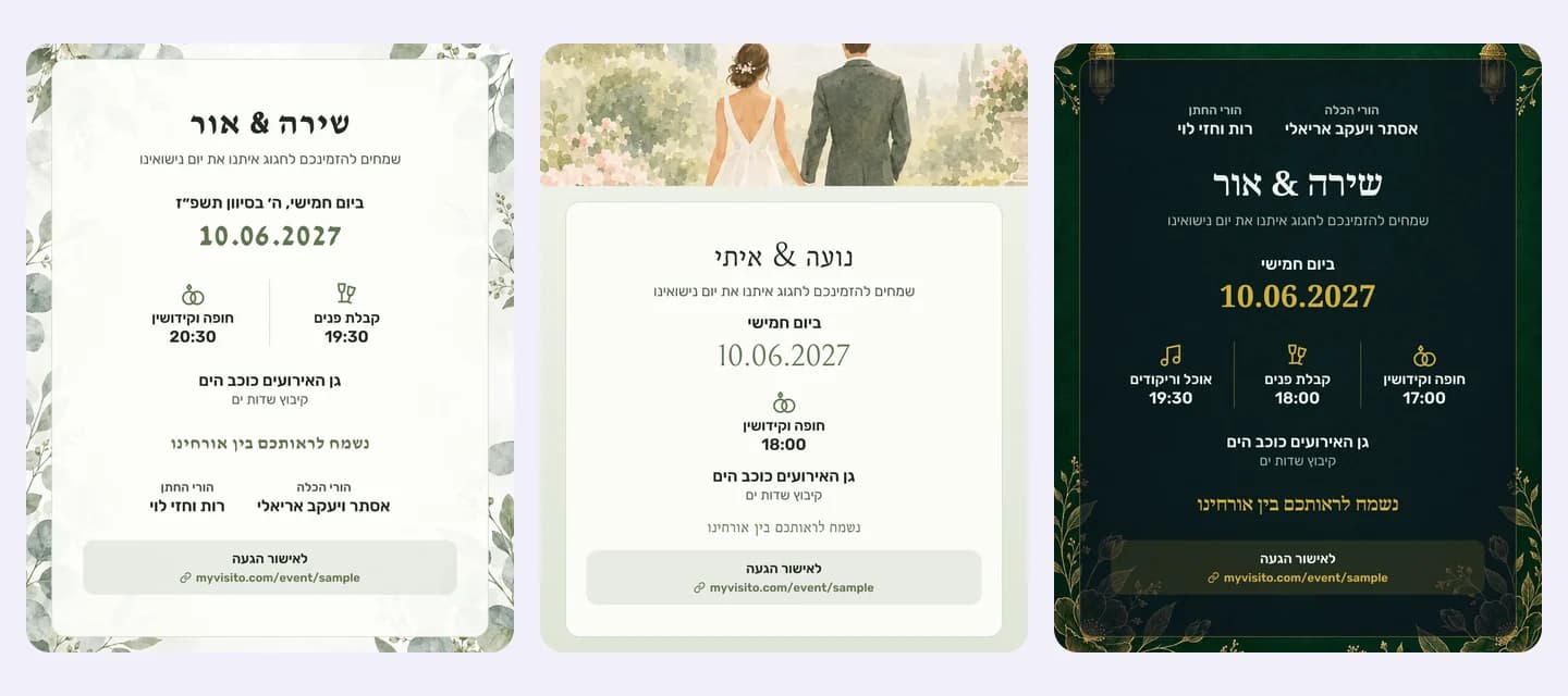 הזמנה לחתונה, כמו שמדפיסים אותה