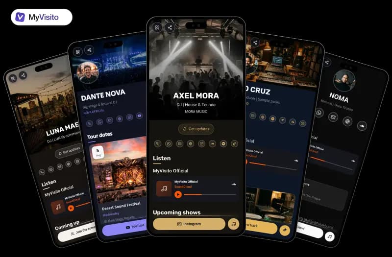 Templates built for artists and DJs