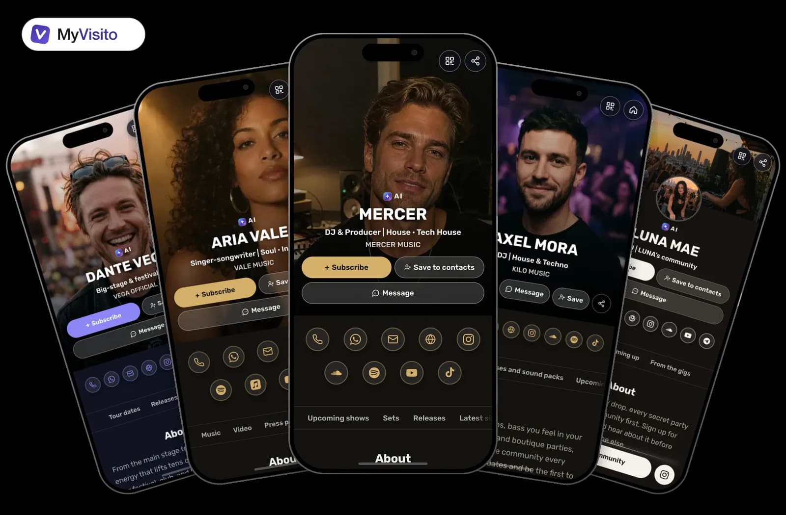 Templates for DJs and artists