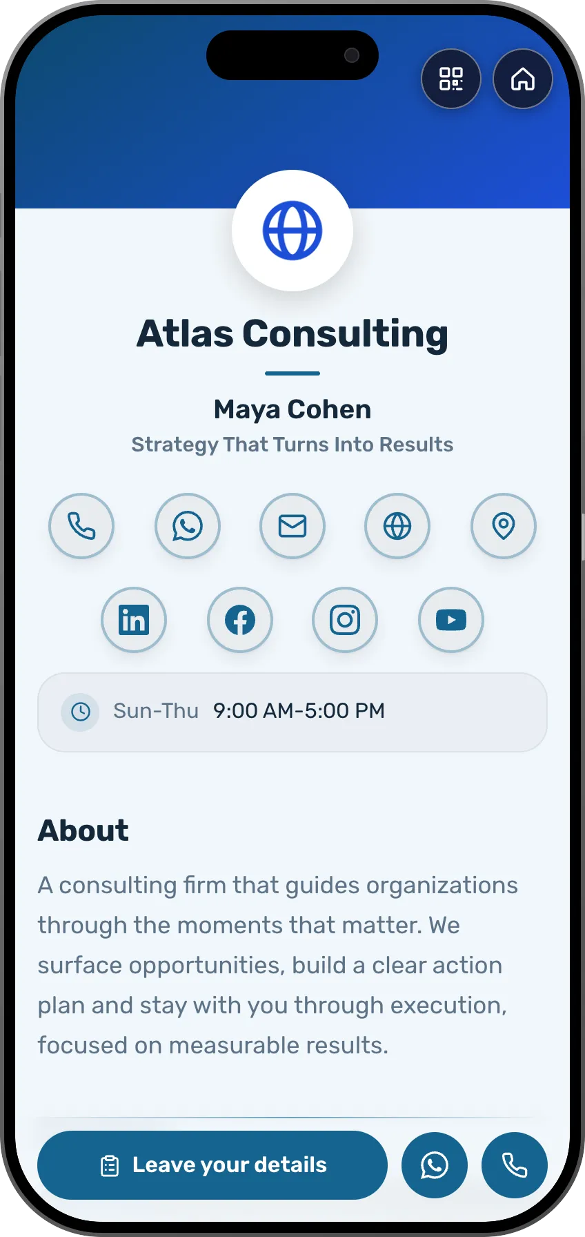 CEOs and founders: a ready card