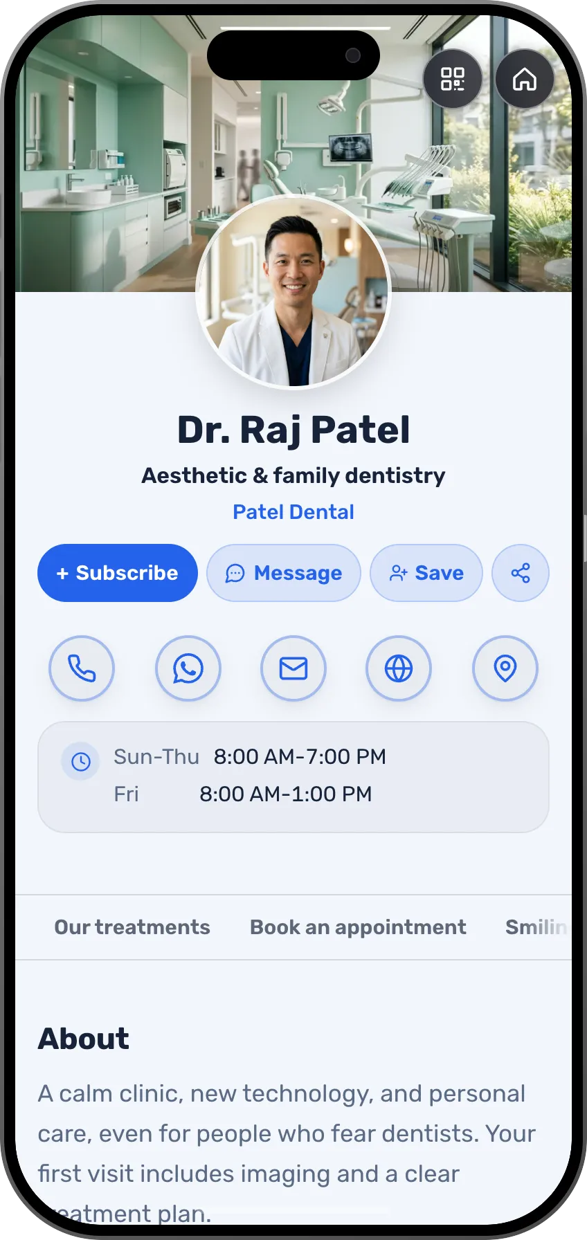 Doctors: a ready card