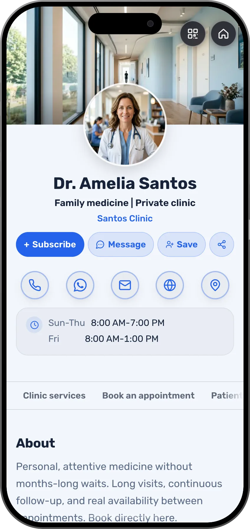 Doctors: a ready card