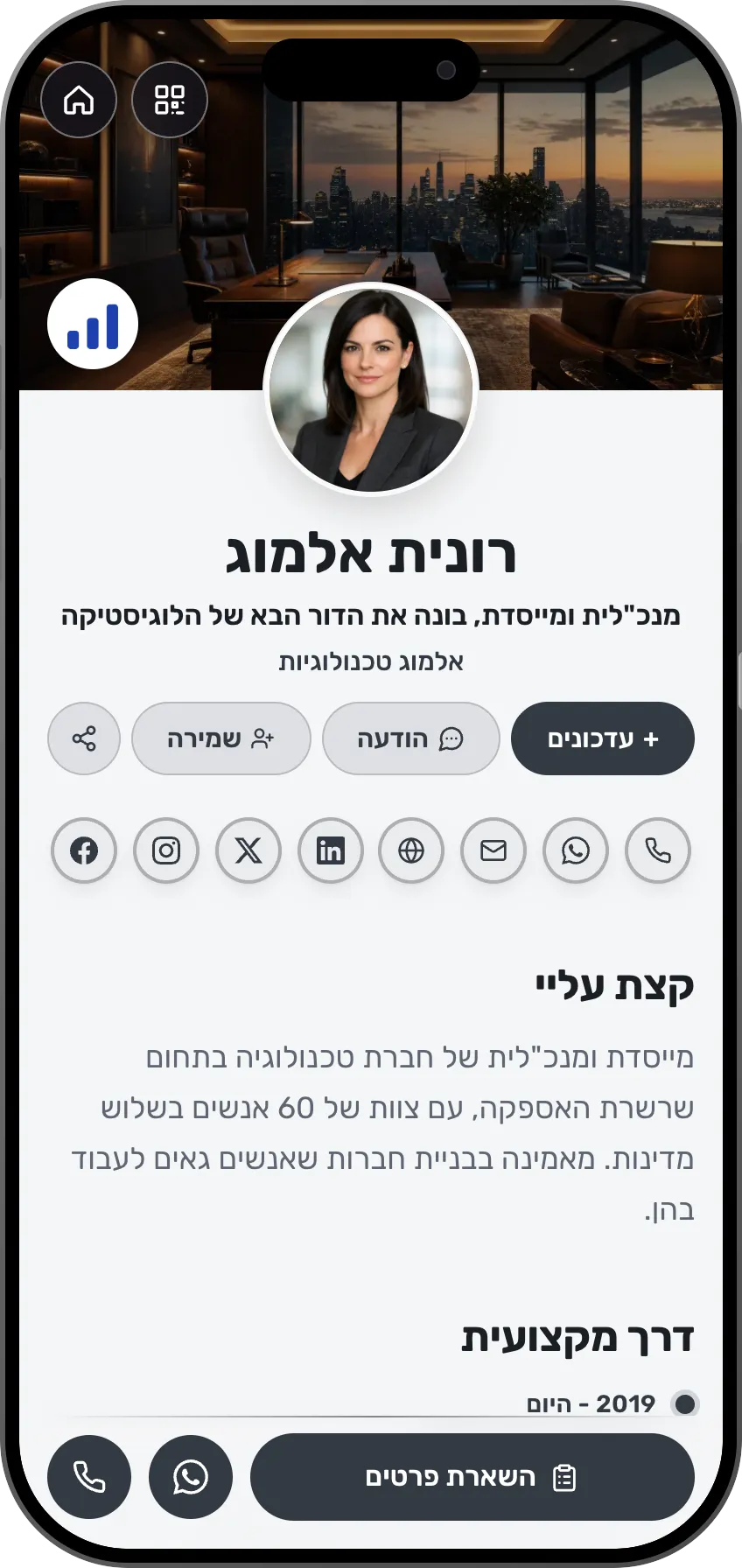 מנכ״לים ויזמים: כרטיס מוכן