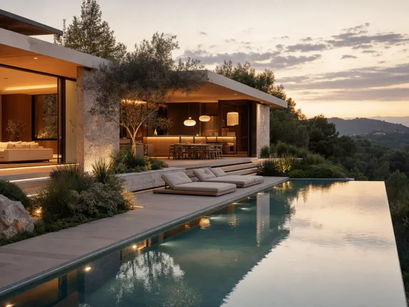 Designer villa with a pool