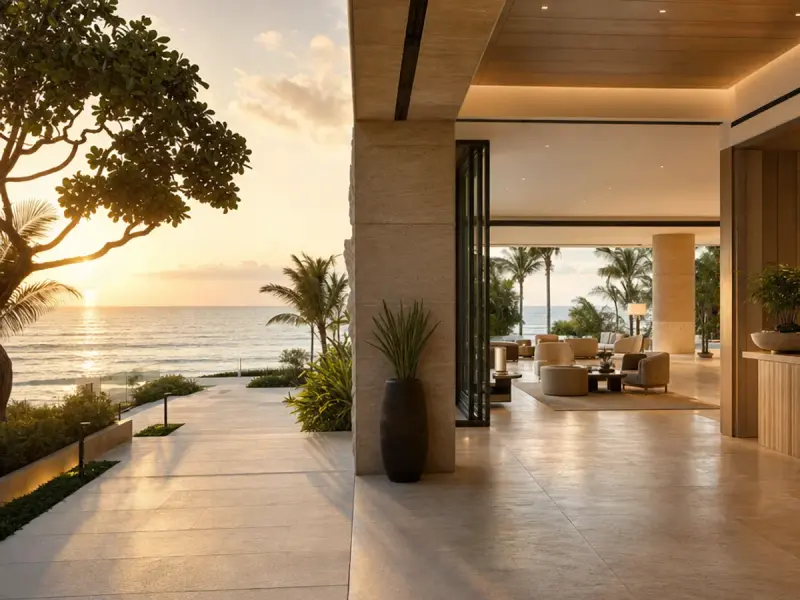 Beachfront residence