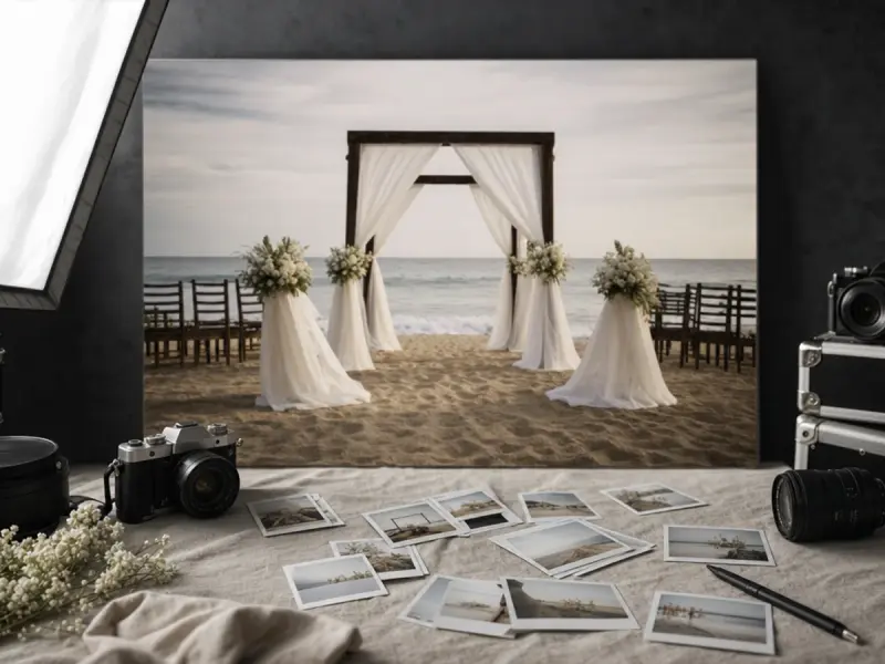 Boutique beach wedding