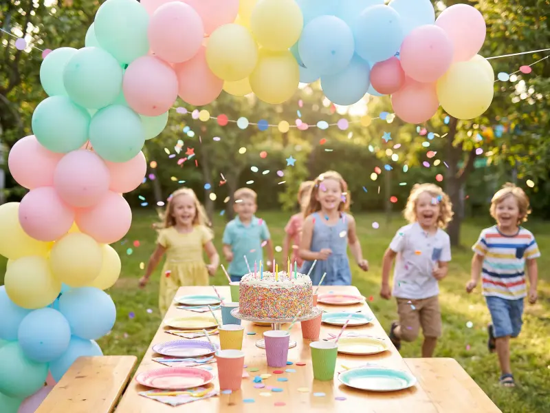 An example of a kids' party invitation design